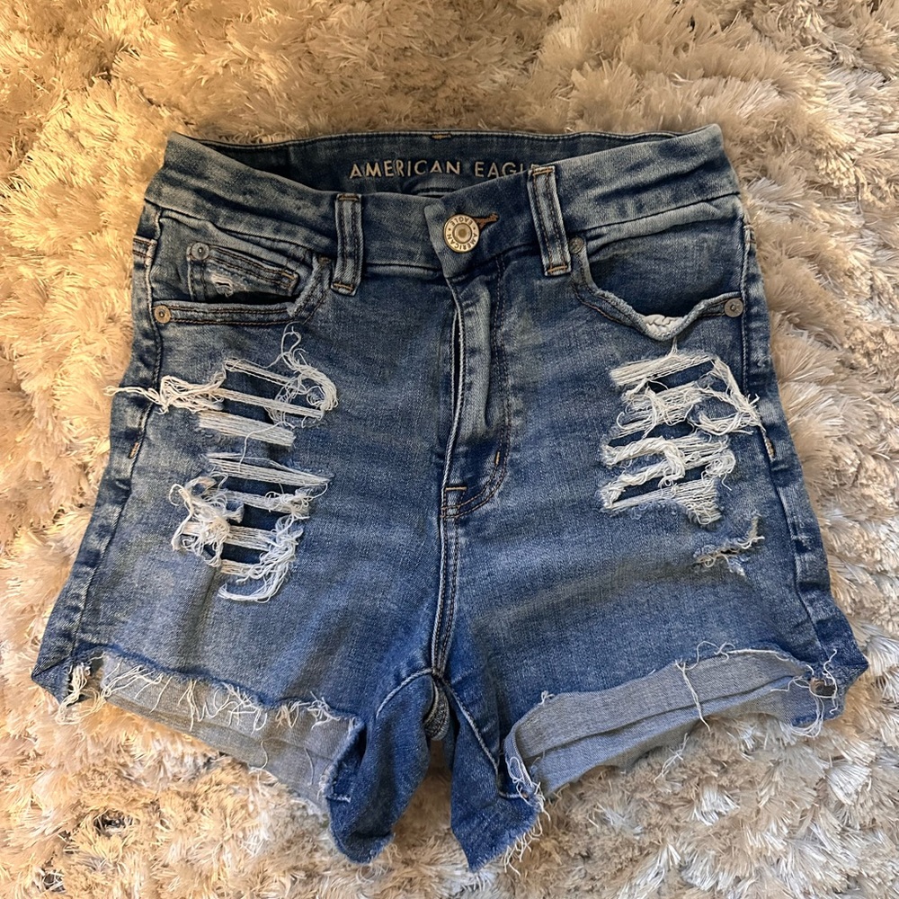 American Eagle Outfitters Women's Blue Denim Shorts